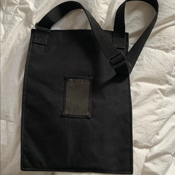 YAK PAK Brooklyn NY Black Slim Crossbody Bag - Picture 2 of 7